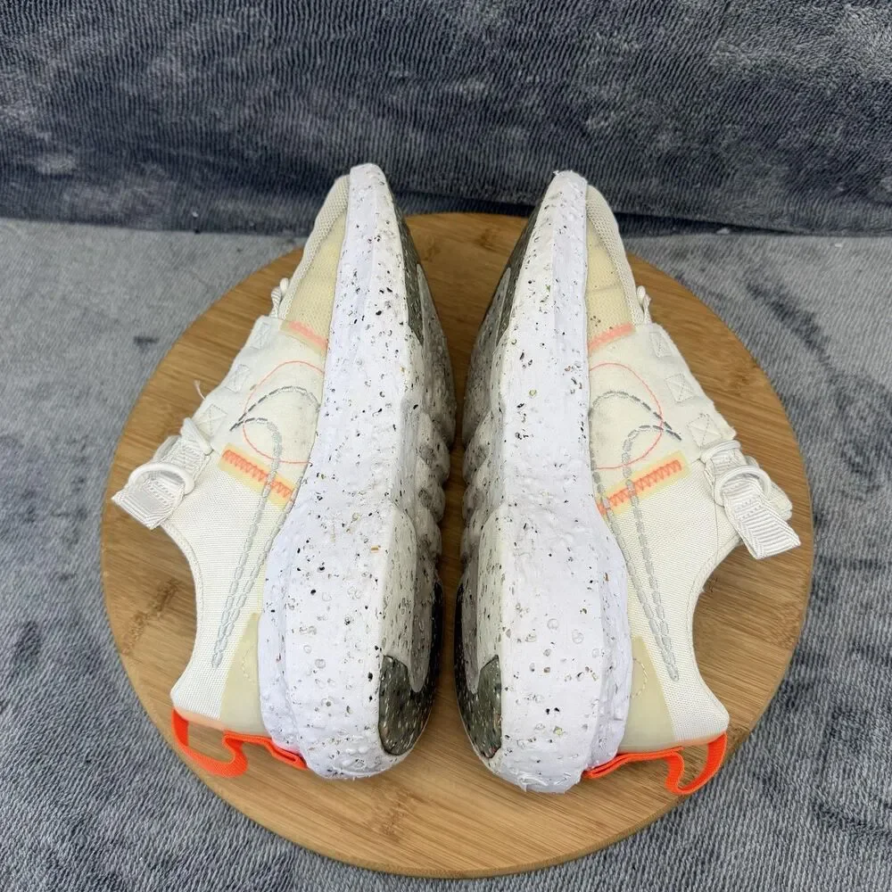 Nike Crater Impact Shoes Womens Size 8.5 White Mesh Running Sneakers CW2386-100